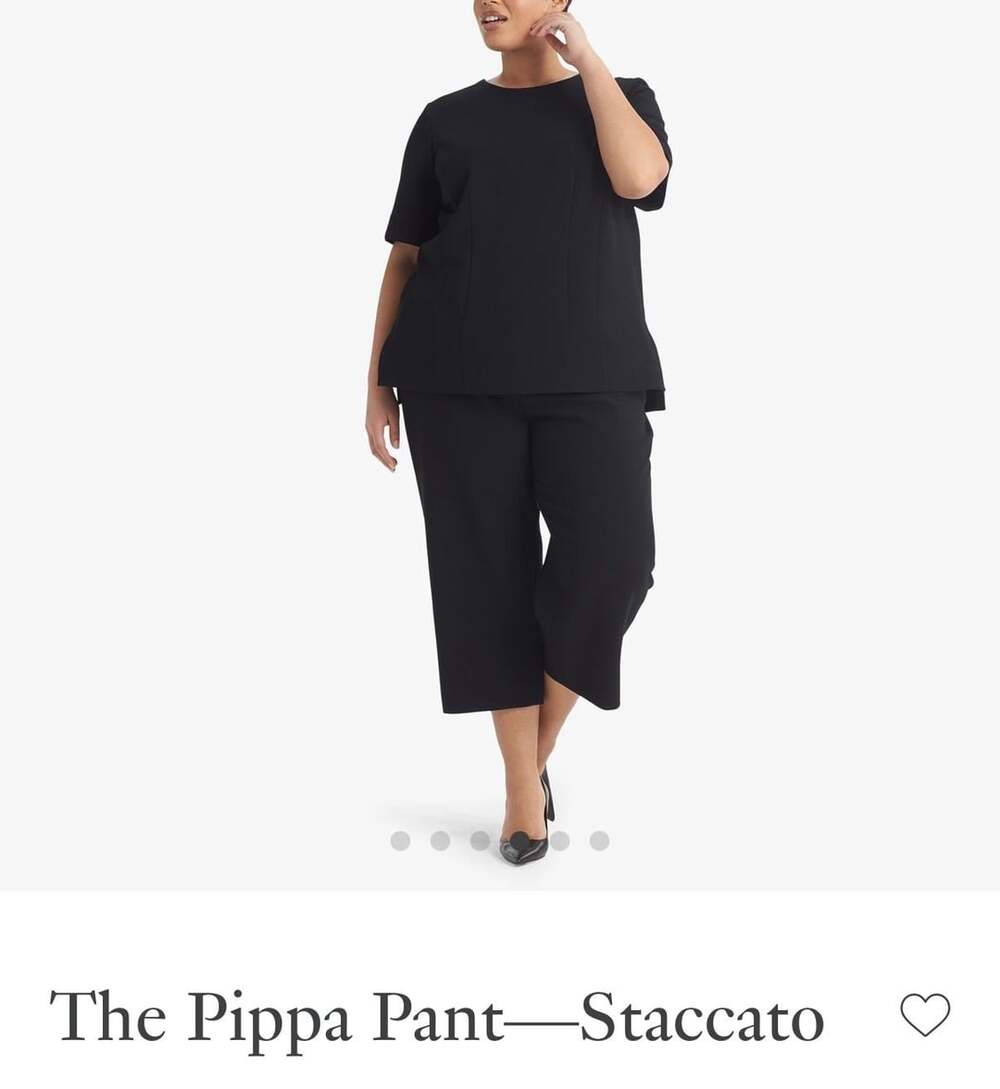 M.M.LaFleur The Pippa Pant Size +1 Black Stacatto Wide-Leg Crop Pants